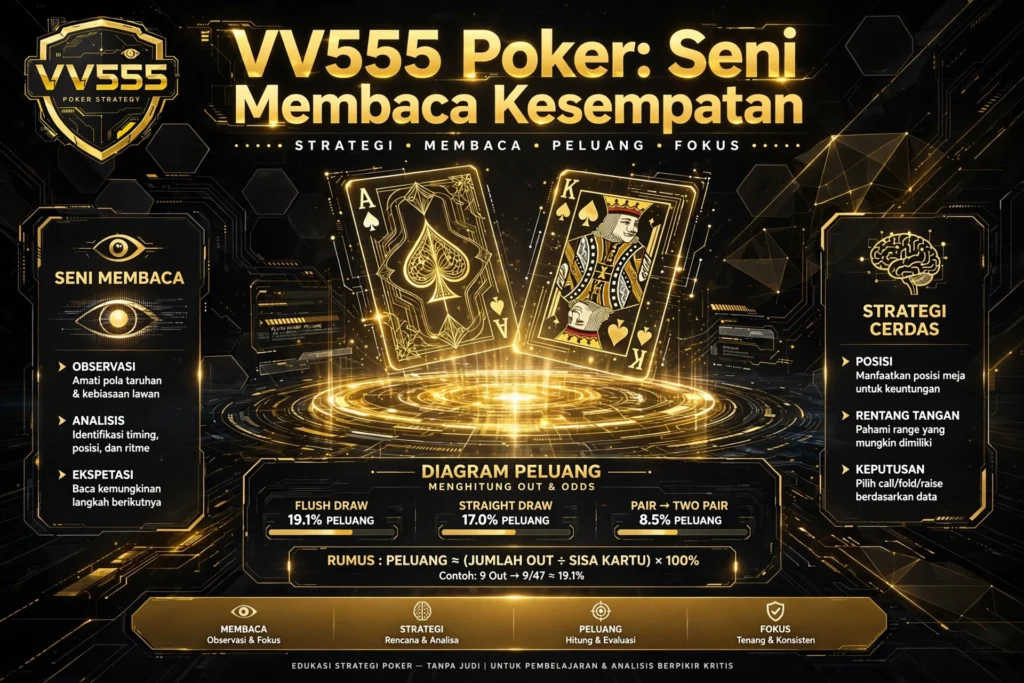 VV555 Poker: Seni Membaca Kesempatan